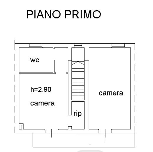 piano primo - Terratetto - Terracielo Via San Giovanni snc, Borgolavezzaro - planimetria 1