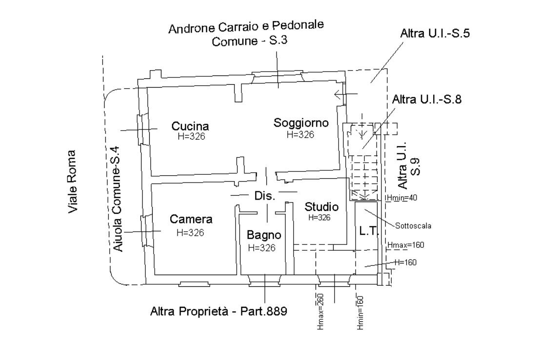 Planimetria Piano Terra.png - Three-room apartment Viale Roma sn, Casaleggio Novara - floor plans 1
