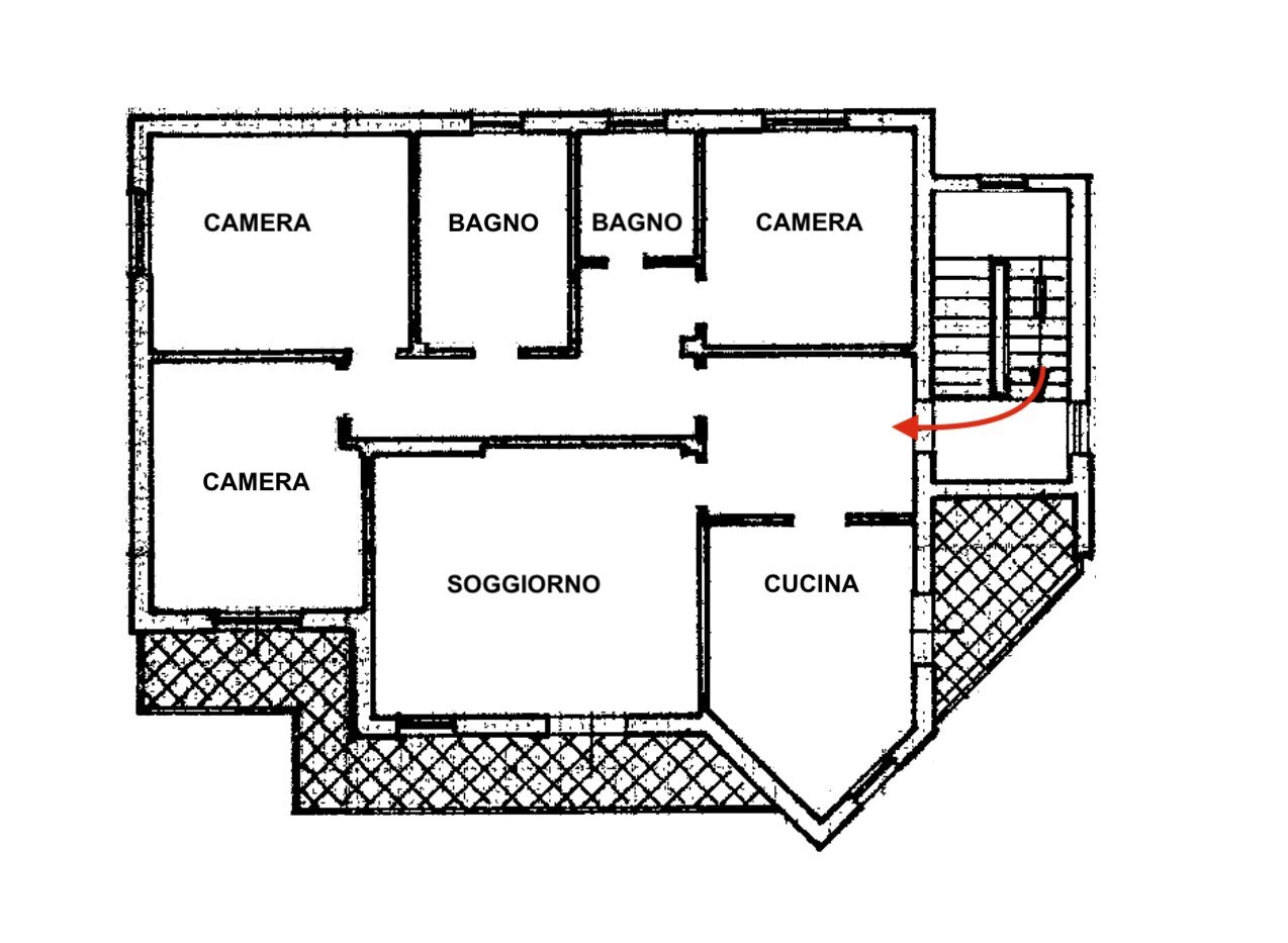appartamento - Quadrilocale Via Grizza snc, Oleggio - planimetria 1