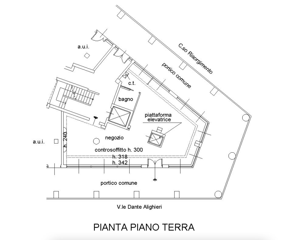 Planimetria Negozio.png - Locale Commerciale Viale Dante Alighieri sn, Novara - planimetria 1