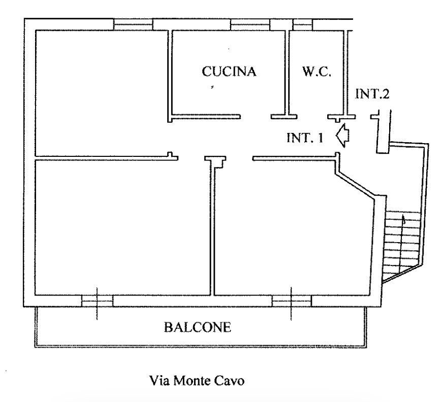 PLN - Trilocale Via Monte Cavo, Rocca di Papa - planimetria 1