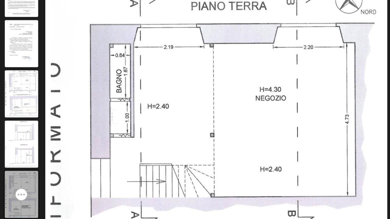 Locale Commerciale Ascoli Piceno - planimetria 1