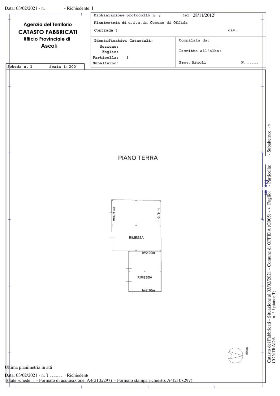 21 OFFIDA - CASA INDIPENDENTE DA RISTRUTTURARE.png - Independent house Offida - floor plans 1