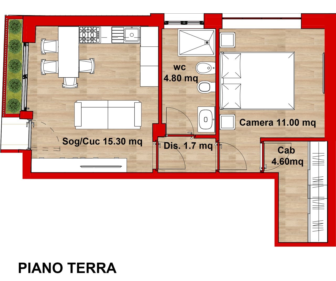 1.jpg - Two-room apartment San Benedetto del Tronto - floor plans 1