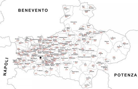 carta-geografica-provinciale.jpg - Hotel - Accommodation facility Montefredane - floor plans 1