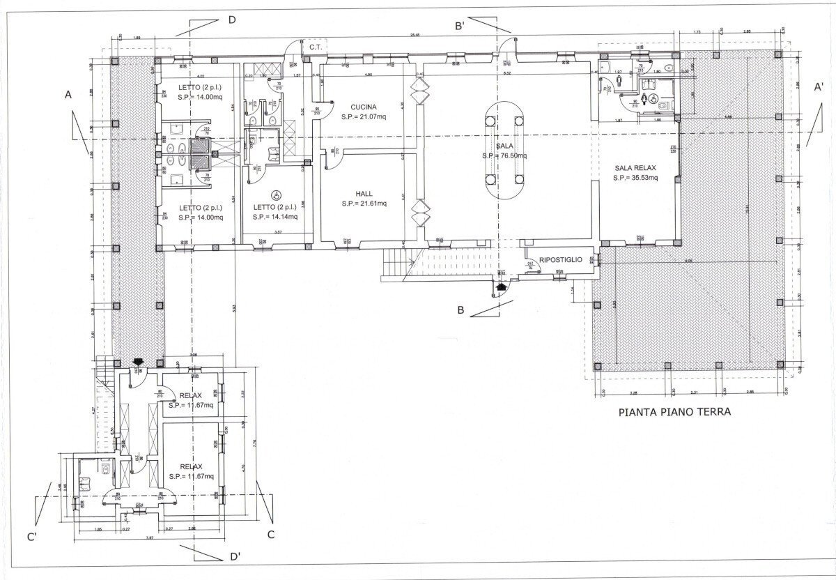 20 TORTORETO - COUNTRY HOUSE DA RISTRUTTURARE.jpg - Independent house Tortoreto - floor plans 1