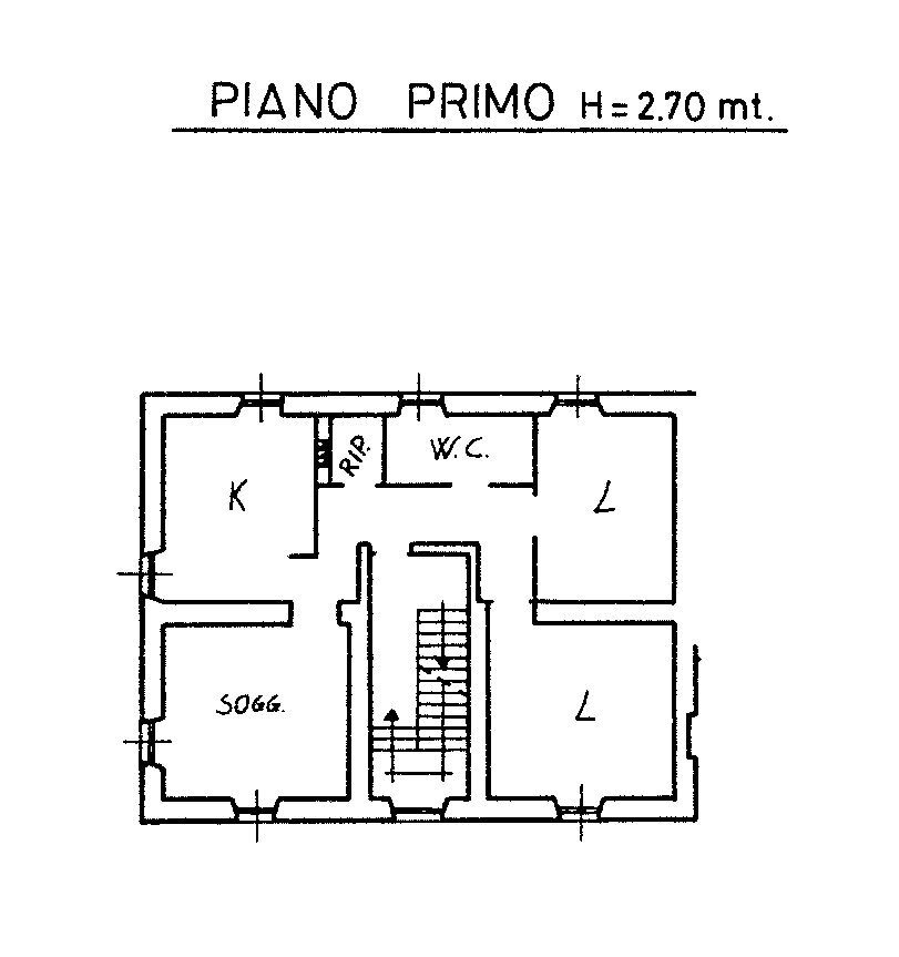 135 Mozzate planimetria.jpg - Trilocale via Lazzaretto 10, Mozzate - planimetria 1