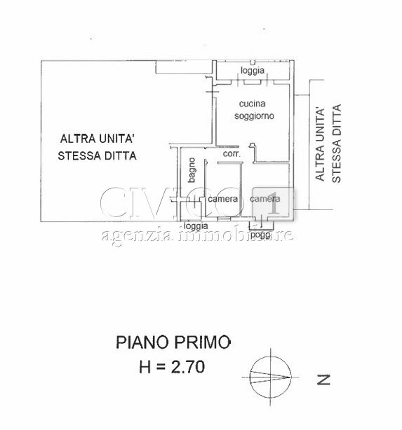 planimetria foto app .jpg - Four-room apartment Via Ferraro 80, Dueville - floor plans 1