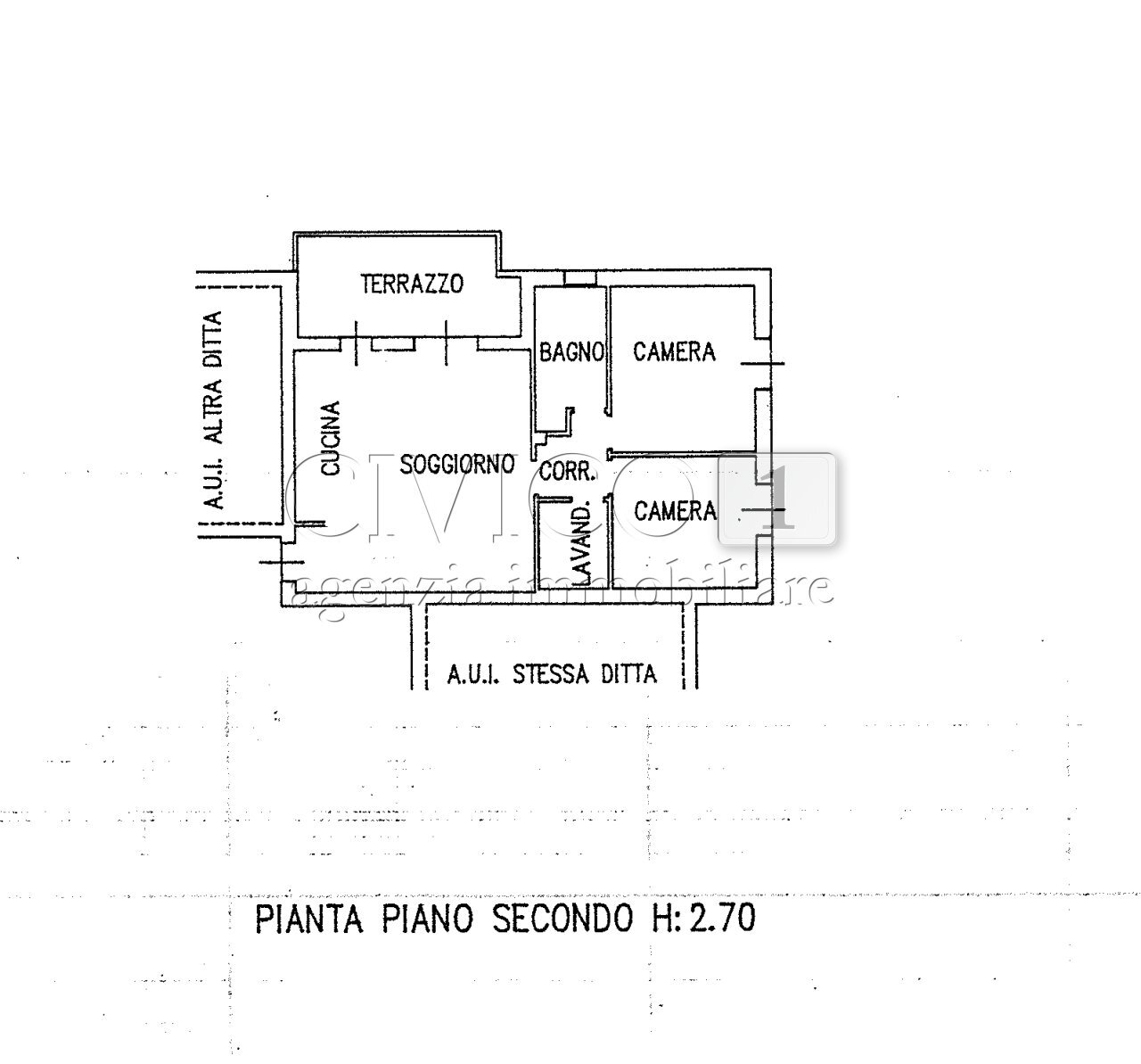 PIANTA APPARTAMENTO.png - Quadrilocale cà balbi 95, Vicenza - planimetria 1