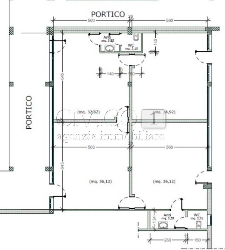 negozio.jpg - Locale Commerciale Via San Martino, Vigodarzere - planimetria 1