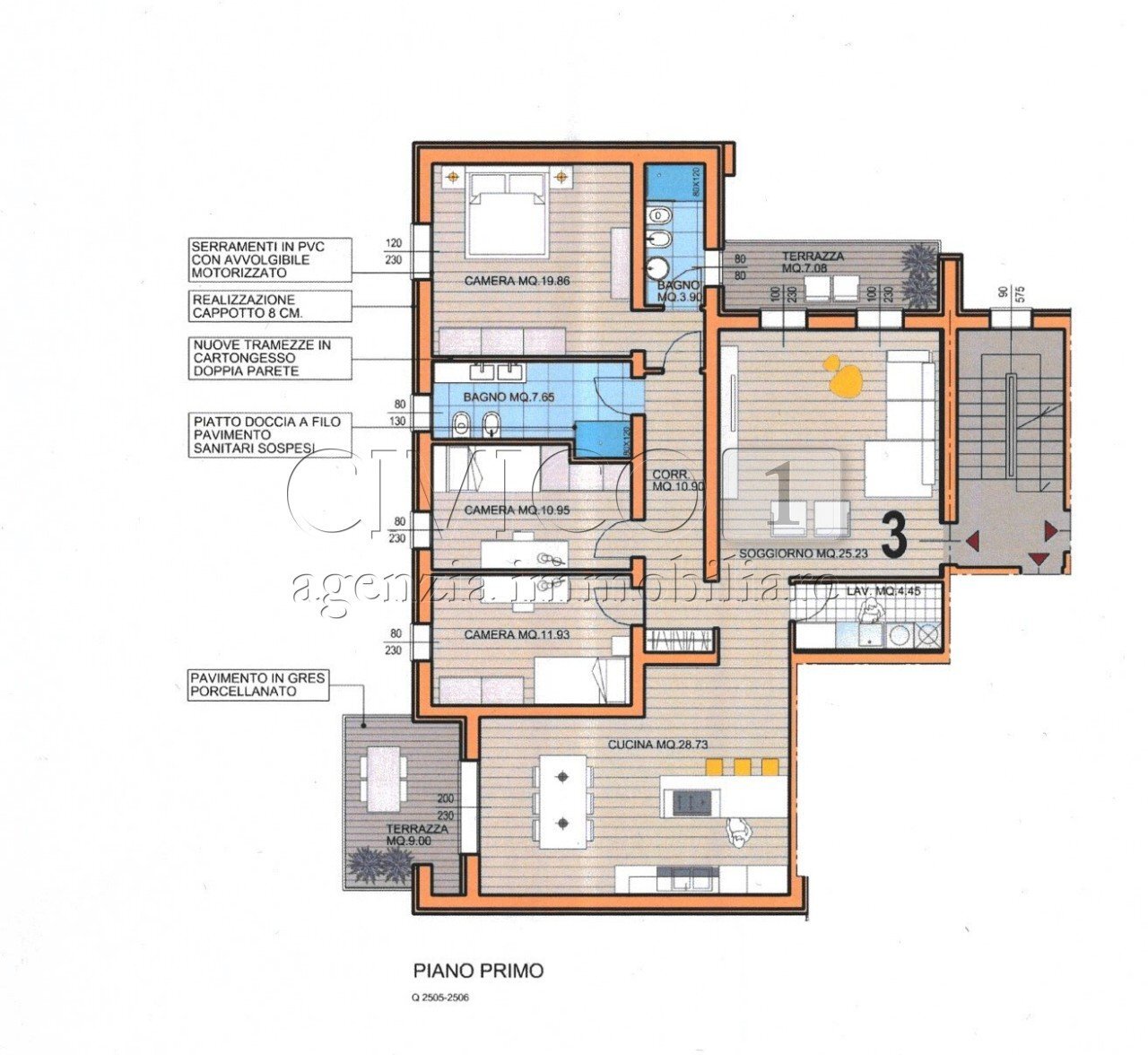 Disegno app 3 - Appartamento Viale Riviera Berica 26, Nanto - planimetria 1