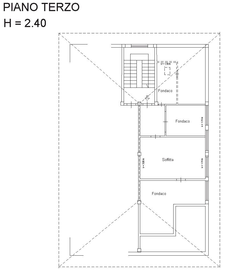 planimetria mansarda.jpg - Appartamento Castel di Lama - planimetria 1