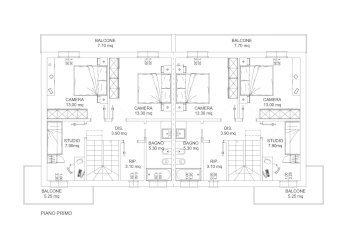 Pianta Bifamiliare Ethel Piano Primo_A3_50_page-00 - Villa a Schiera via Rio Moro, Colonnella - foto 4
