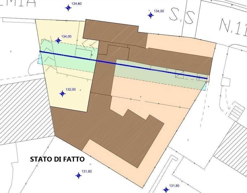 01.1 PLANIMETRIA STATO DI FATTO INQUADRAMENTO URBA - Terreno edificabile Viale Sant'Eufemia 96, Brescia - planimetria 1