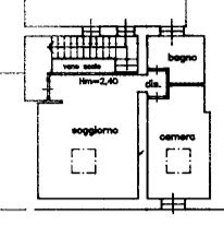 PLANIMETRIA APPARTAMENTO - Bilocale Corso Giacomo Matteotti 12, Brescia - planimetria 1