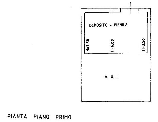 PLANIMETRIA MAGAZZINO - Casale Via della Macina  6, Bione - floor plans 1