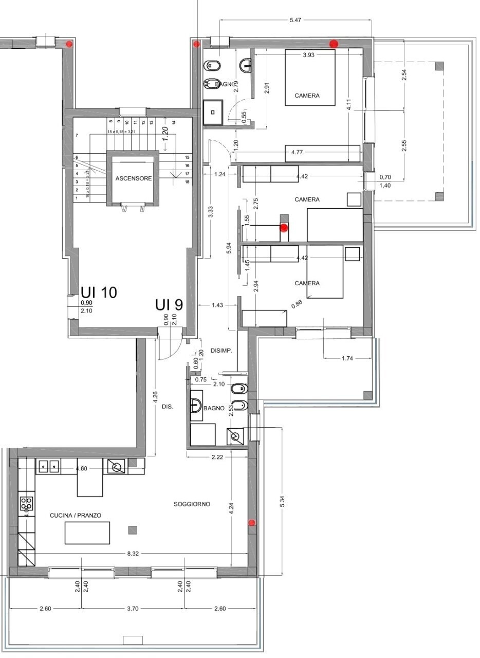 appartamento 9.jpg - Four-room apartment Via Senatore Diogene Valotti 4, Brescia - floor plans 1