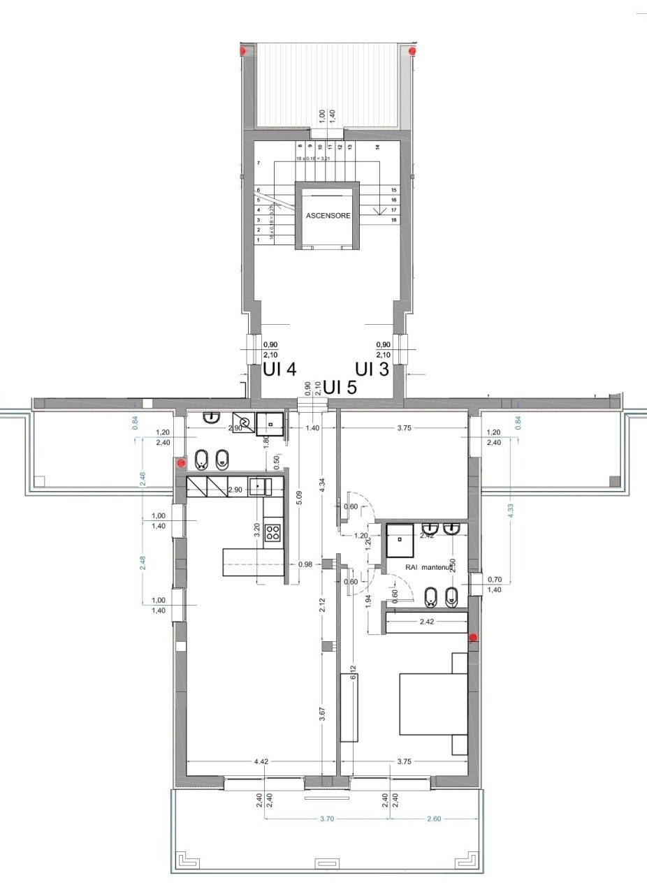 appartamento 5.jpg - Three-room apartment Via Senatore Diogene Valotti 4, Brescia - floor plans 1