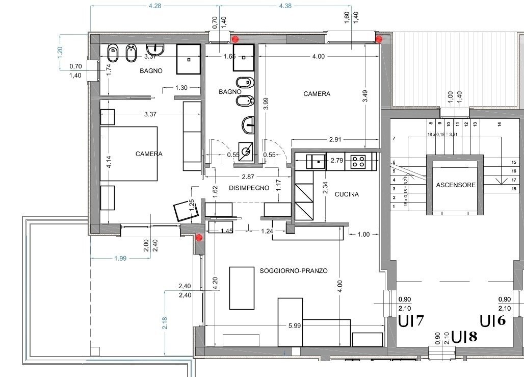 appartamento 7.jpg - Trilocale Brescia - planimetria 1