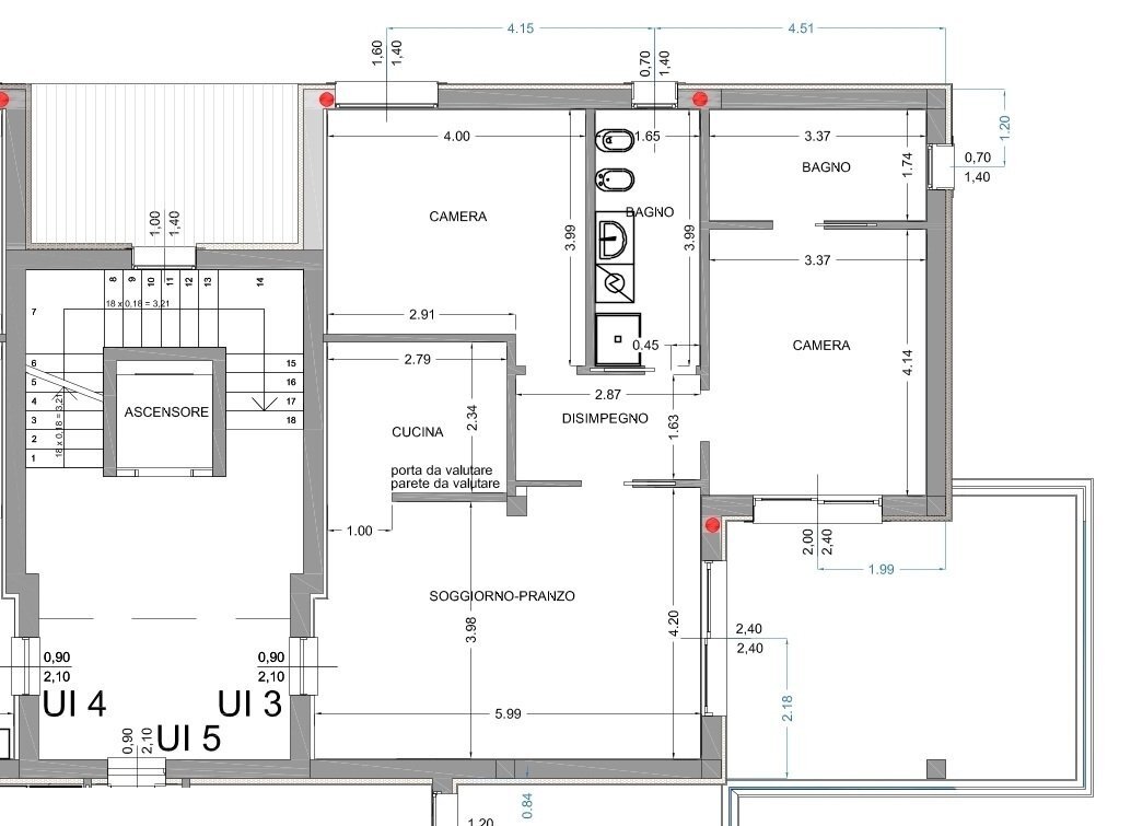 appartamento 3.jpg - Three-room apartment Via Senatore Diogene Valotti 4, Brescia - floor plans 1