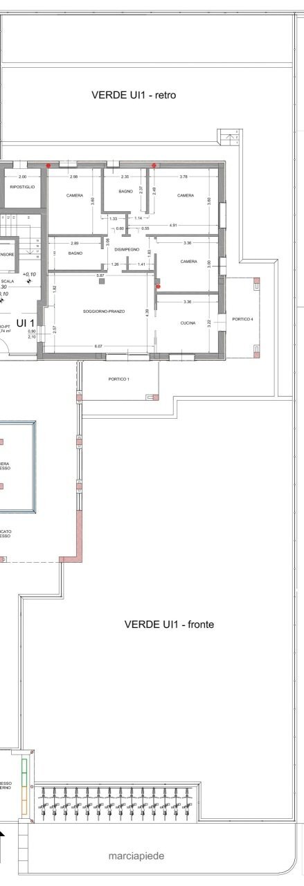 appartamento 1.jpg - Four-room apartment Via Senatore Diogene Valotti 4, Brescia - floor plans 1
