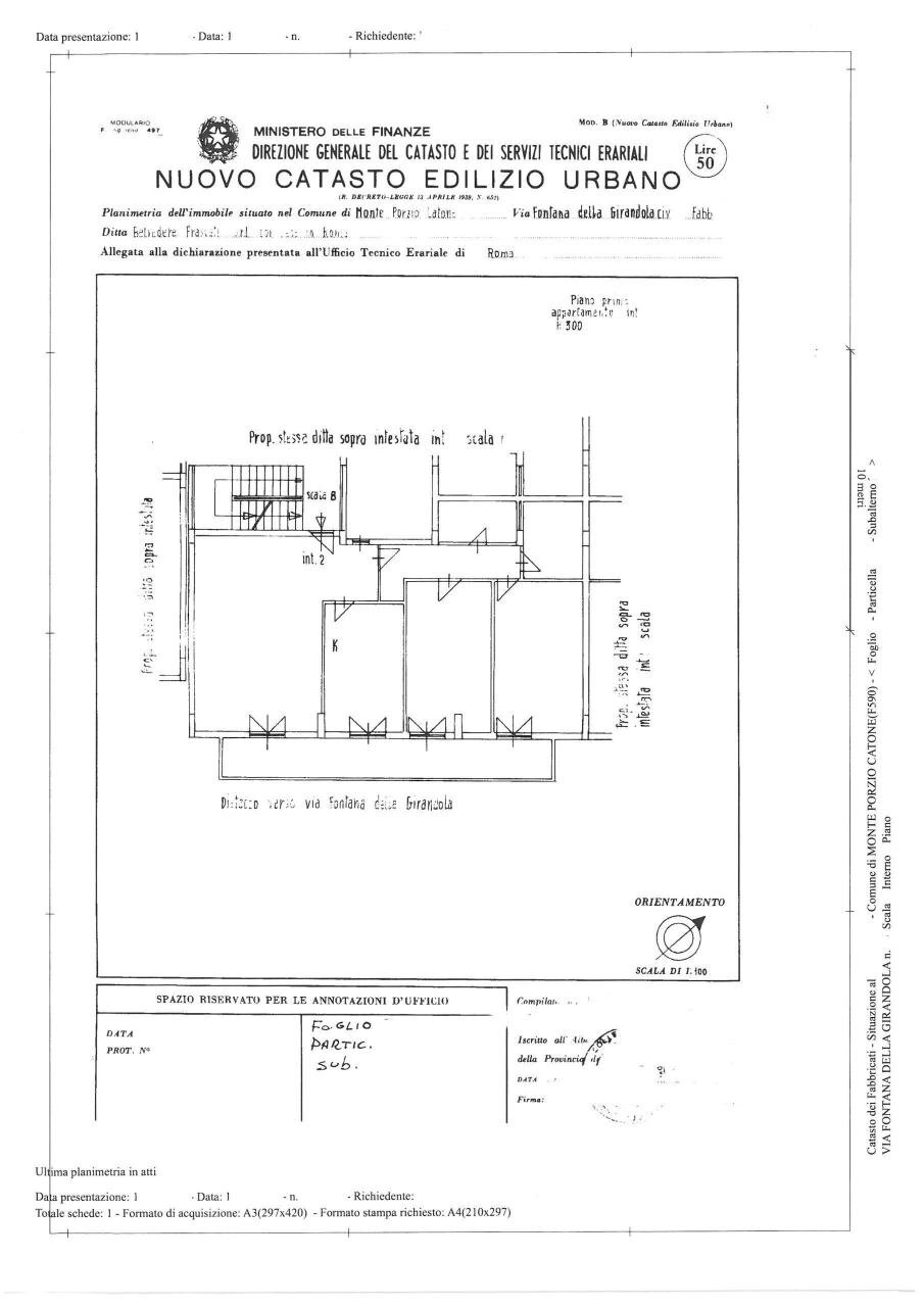 30655.jpg - Appartamento Via Frascati Colonna 74, Frascati - planimetria 1