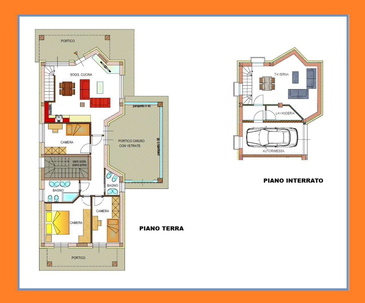 DISEGNO QUADRI.png - Four-room apartment MONTE NETTO, Poncarale - floor plans 1