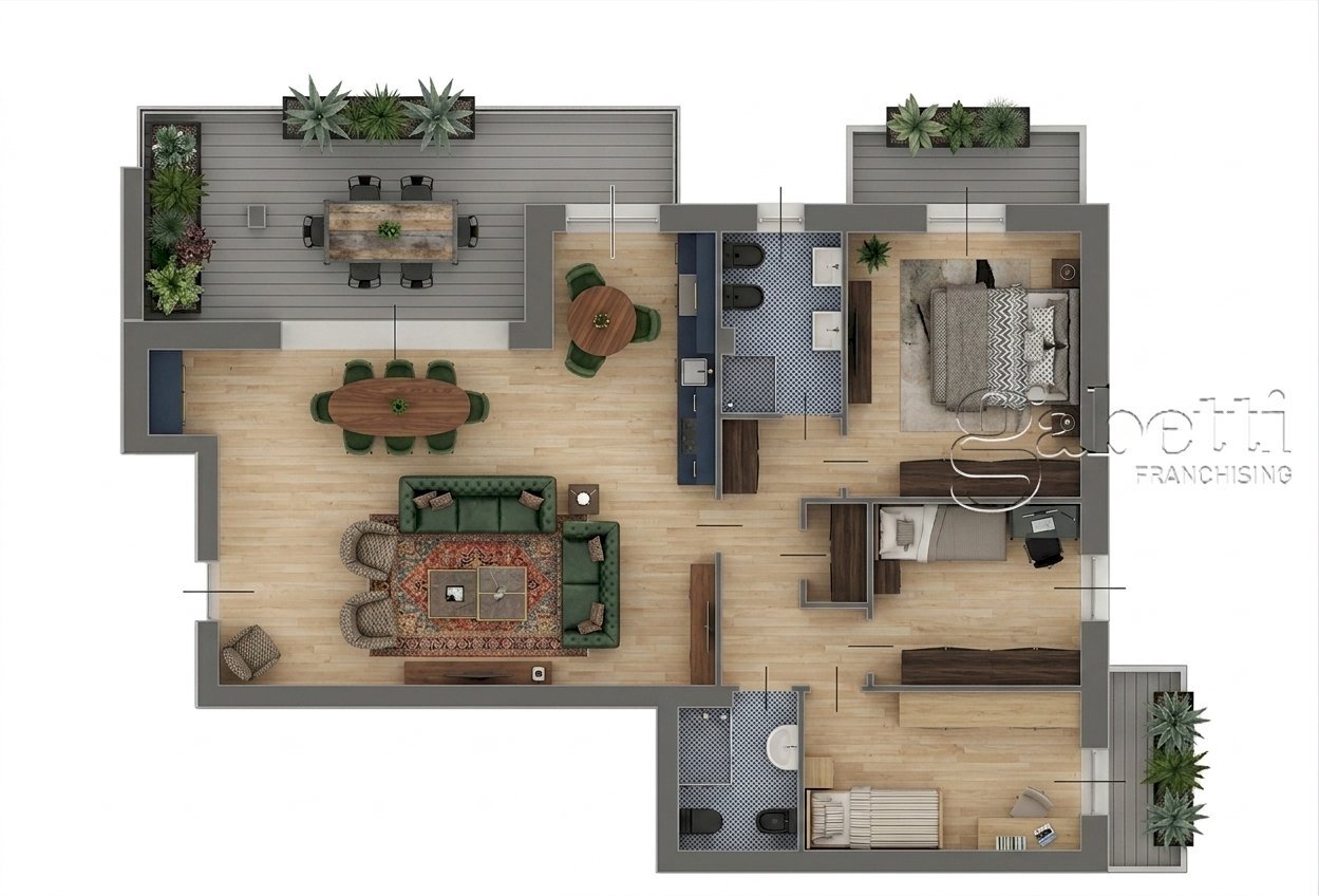 piantina app.14 - Four-room apartment Via Antonio Vivaldi, Dairago - floor plans 1