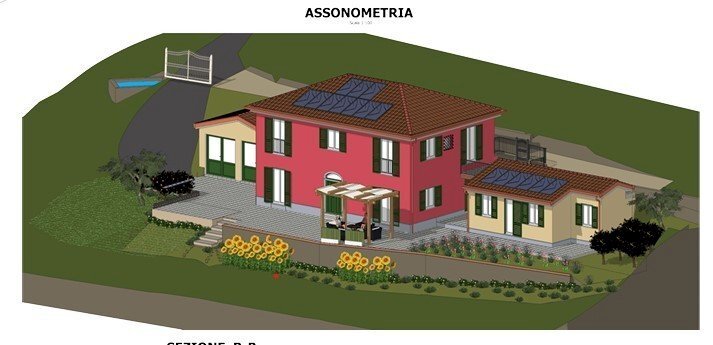assonometria.jpg - Building land Via Centrale 16, Castelnuovo Magra - photo 1