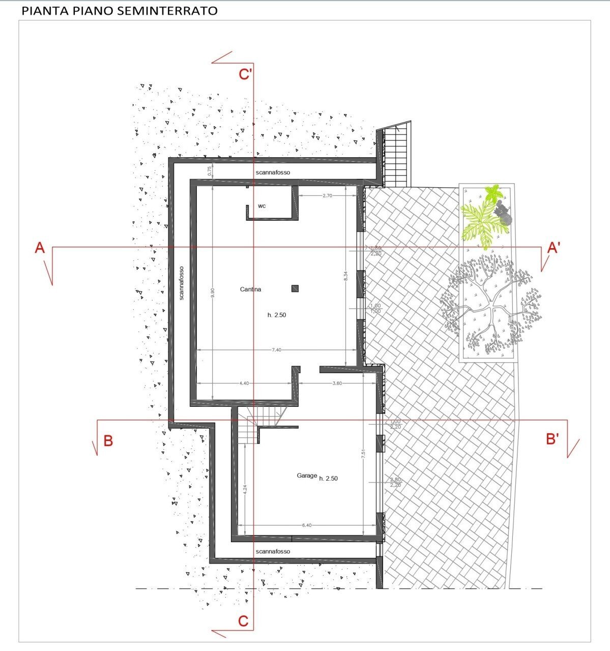 piano seminterrato.jpg - Terreno edificabile Arcola - planimetria 1