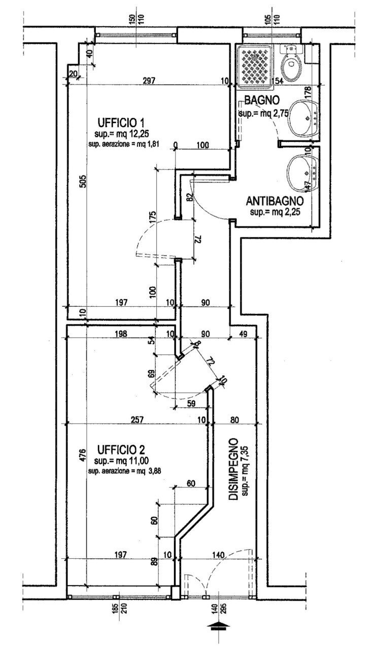 Immagine1.jpg - Ufficio Via Variante Aurelia 125, Sarzana - planimetria 1