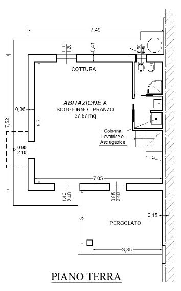 piano terreno.png - Semi-detached house Via salicello 1, Castelnuovo Magra - photo 2