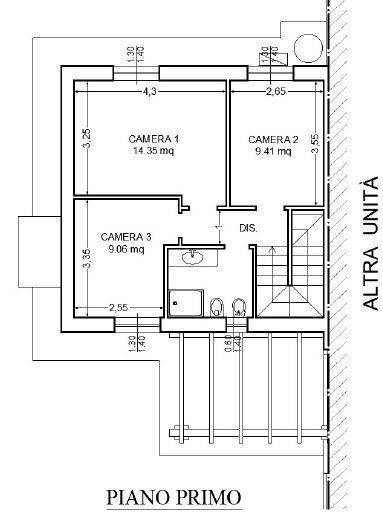piano primo.png - Semi-detached house Via salicello 1, Castelnuovo Magra - photo 3
