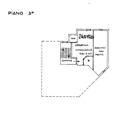 plan sub 28.png - Monolocale Via C. Pisacane 38, Cattolica - planimetria 1