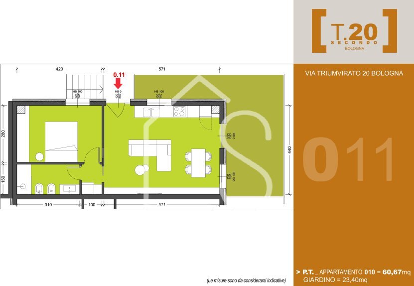 Immagine 2024-12-10 101358.png - Two-room apartment Bologna - floor plans 1