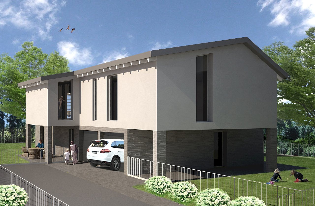 ipotesi vista1.jpeg - Terreno edificabile Via Rubizzano 1484, San Pietro in Casale - foto 2