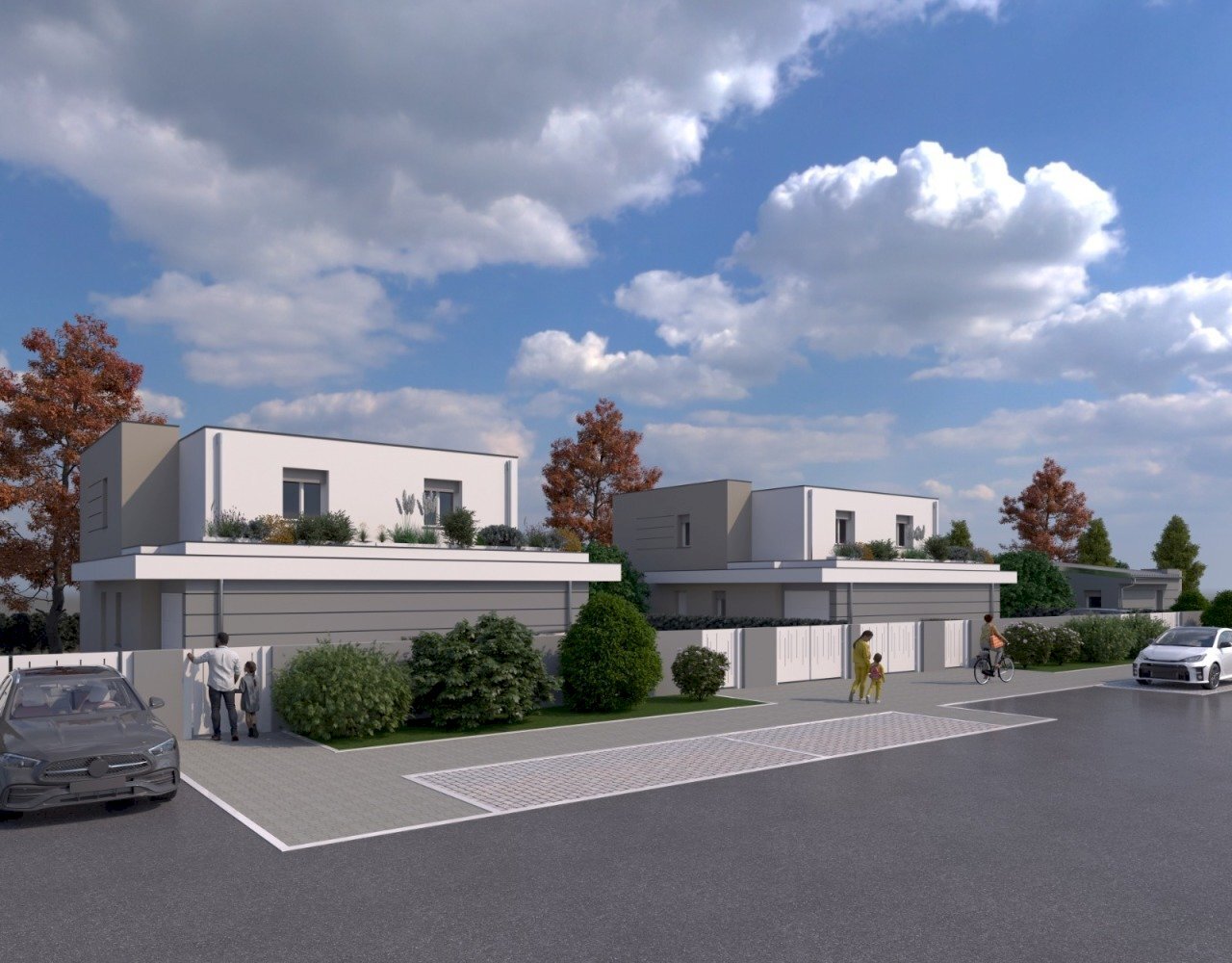 facciata - Villa a Schiera Via Rubizzano, San Pietro in Casale - foto 1