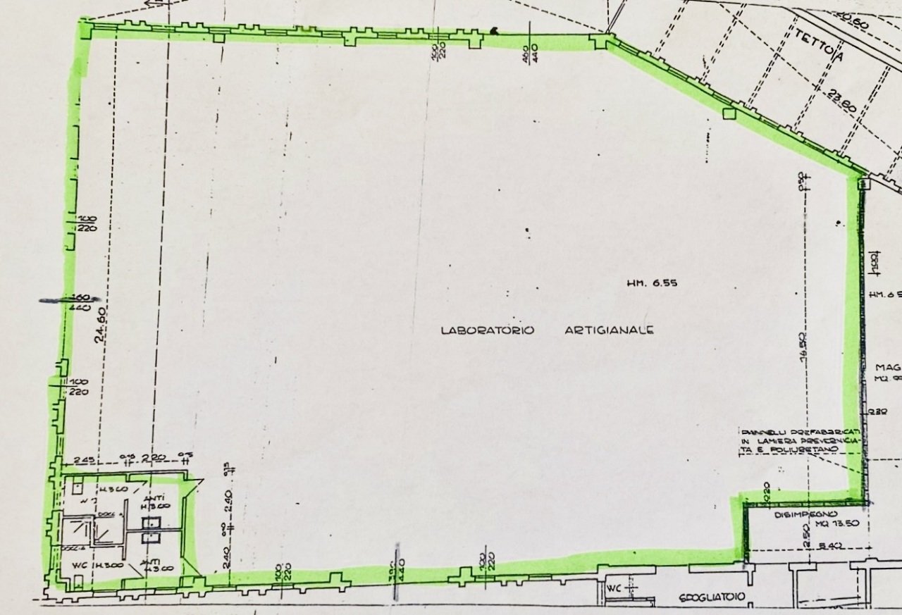 planimetria - Shed Via Don Minzoni 4, San Pietro in Casale - floor plans 1