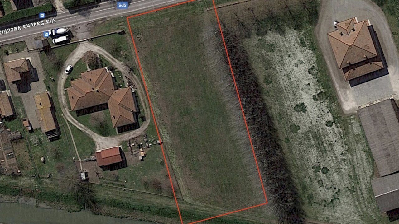 Planimetria dall\'alto - Terreno edificabile Via Savena Vecchia 290, Baricella - planimetria 1