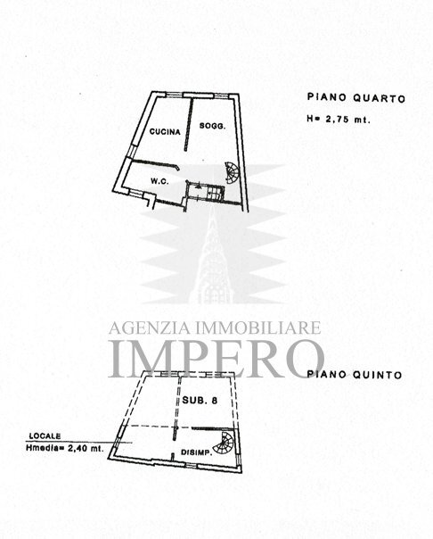 planimetria - Trilocale Piazza Colletta 3, Ventimiglia - planimetria 1