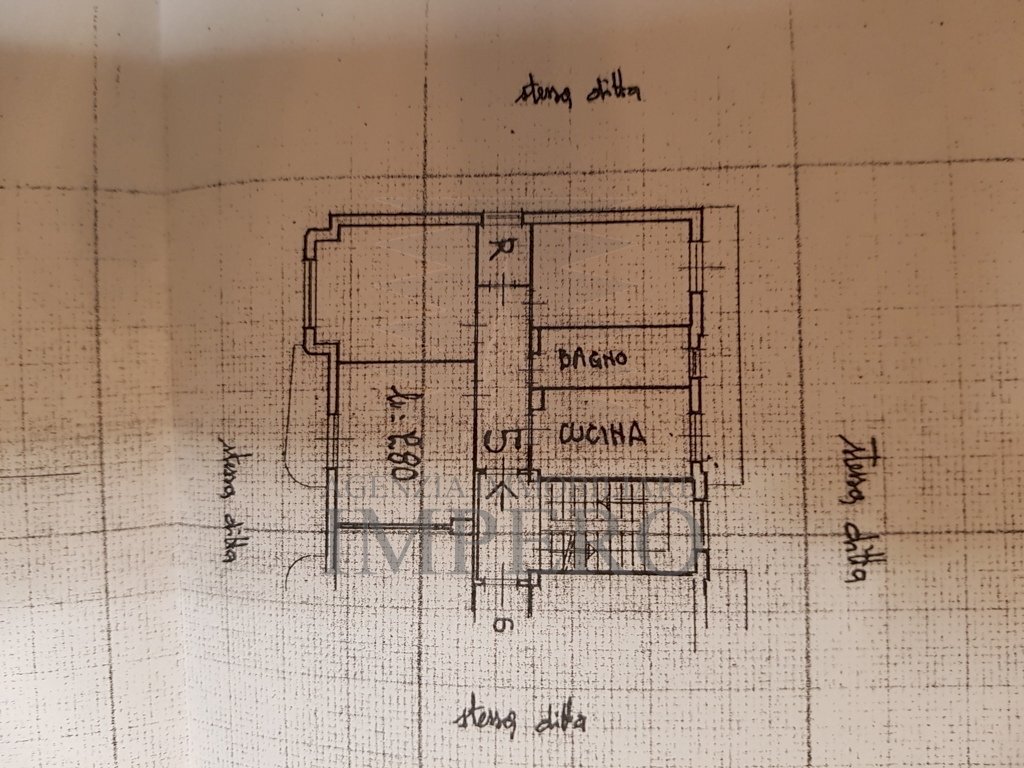 Four-room apartment Via Tenda 54, Ventimiglia - floor plans 1