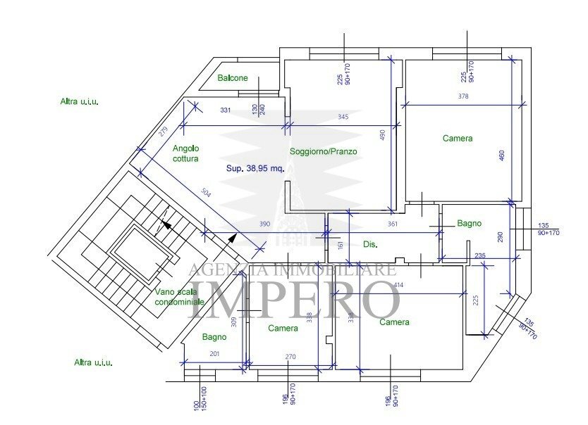 planimetria - Appartamento Via Goffredo Mameli, Ventimiglia - planimetria 1