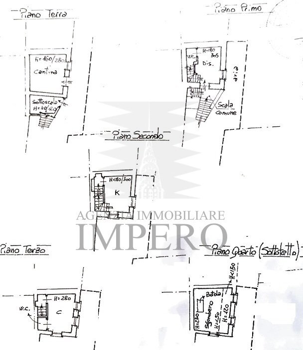plan.jpg - Three-room apartment vicolo orsini 6, Camporosso - floor plans 1