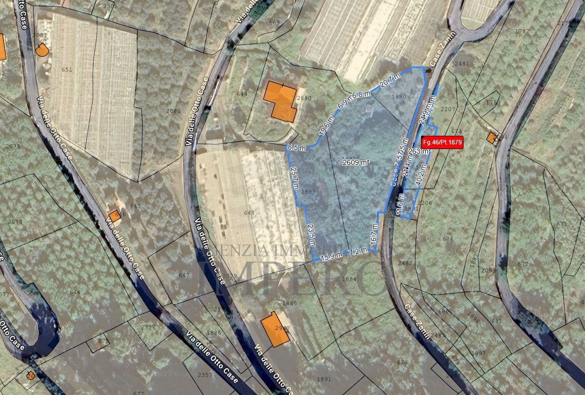 mappa - Agricultural land Via delle Otto Case 1, Ventimiglia - photo 2