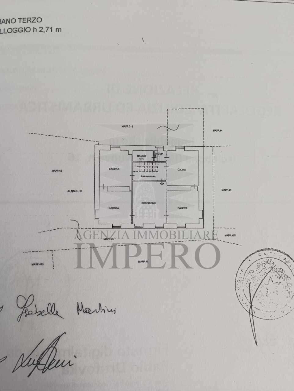 planimetria - Trilocale Via Nuova 10, Isolabona - planimetria 1