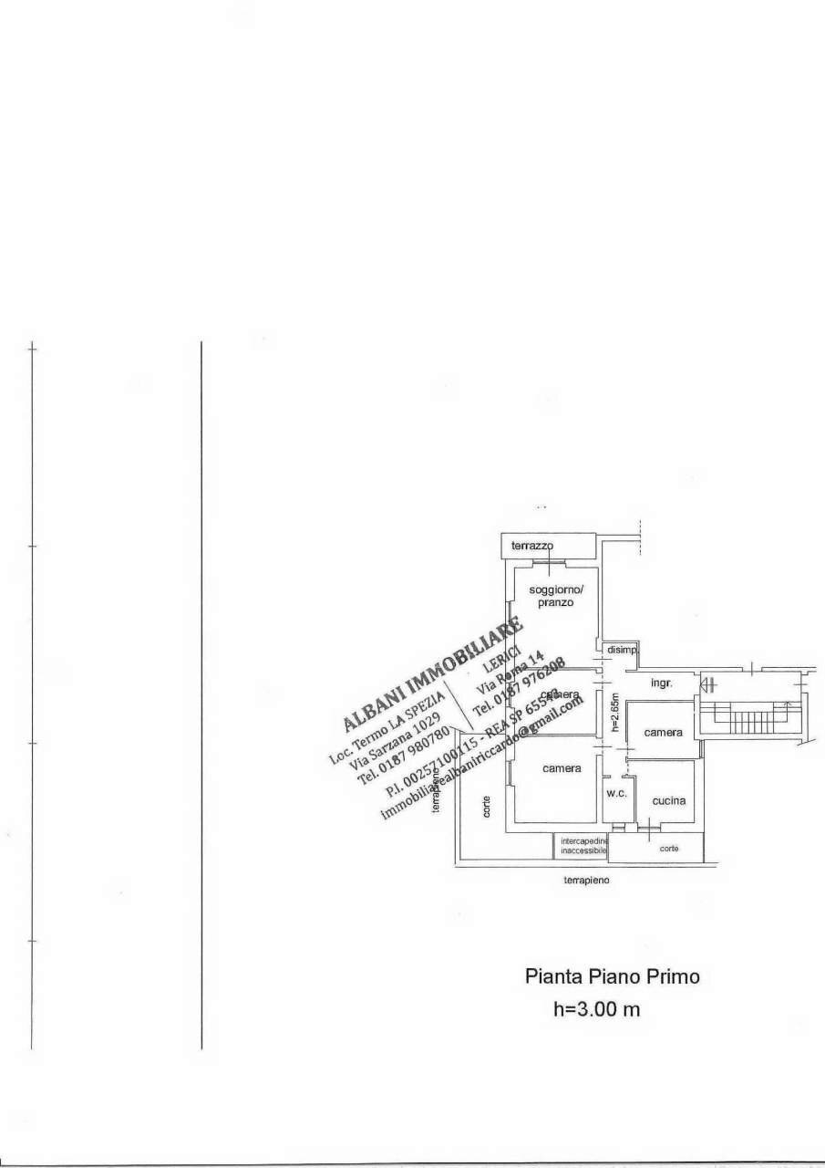 LE2040_LERICI_VISTAMARE_VENDITA_APPARTAMENTO - Appartamento Via Generale Ferrari, Lerici - planimetria 1