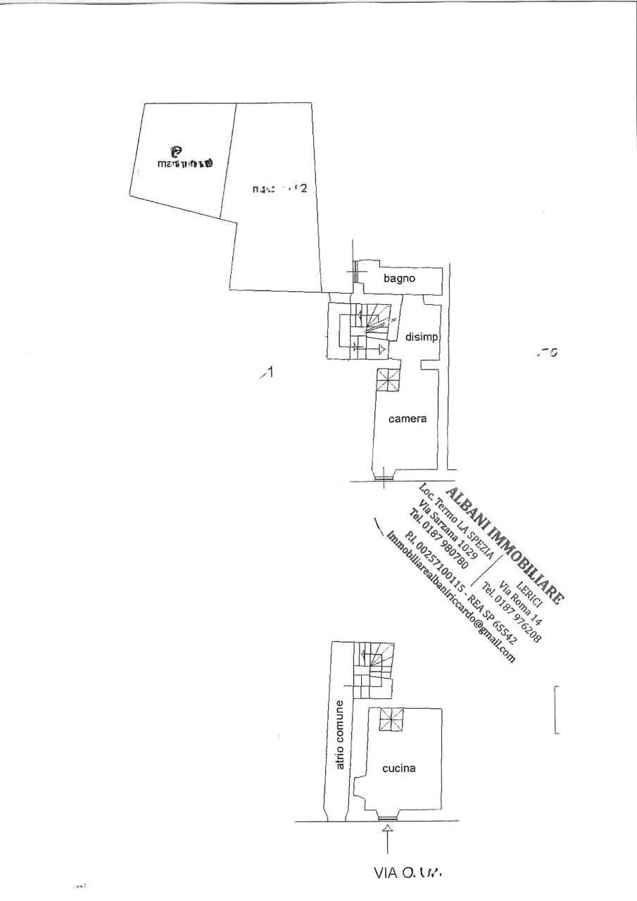 LE2038_LERICI_APP.TO_CON_GIARDINO_VISTA_MARE (18). - Bilocale Via Costa 19, Lerici - planimetria 1