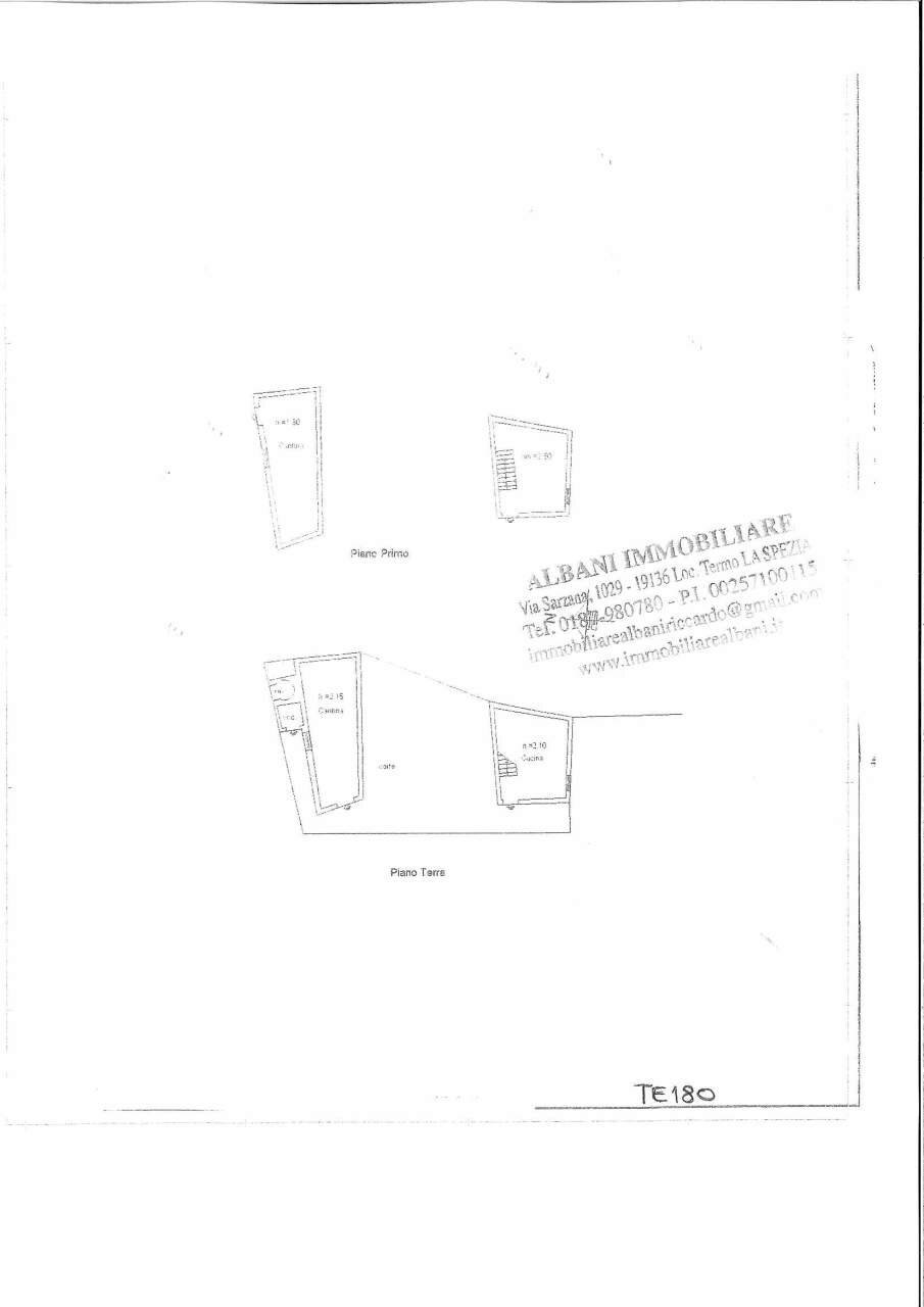 TE180-terreno in vendita vezzano - Terreno agricolo Via Valle 13, Vezzano Ligure - planimetria 1