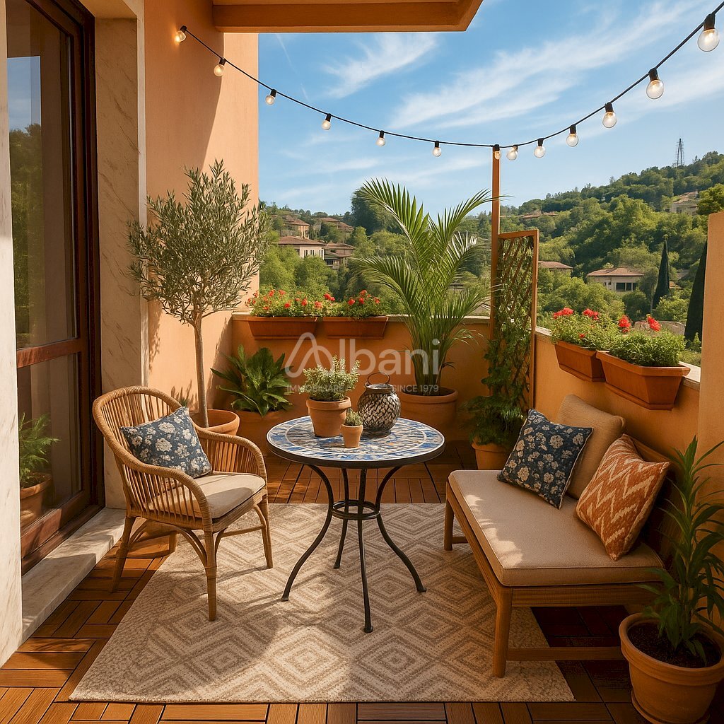 AR501_Render della terrazza esterna - Appartamento Via Aurelia Sud, Arcola - foto 1