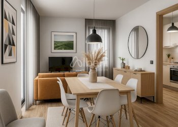 AR501_render soggiorno con vista cucina - Appartamento Via Aurelia Sud, Arcola - foto 4